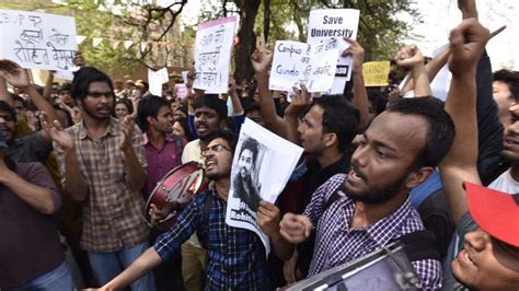 In Pics Delhi University Becomes Protest Central Over Ramjas College