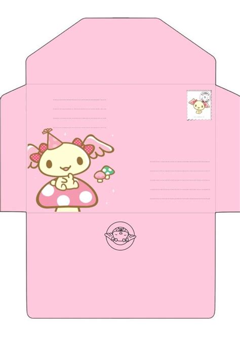 Sobre De Azuki Cinnamorroll Sanrio En 2022 Sobre De Carta Plantilla De Sobre Manualidades