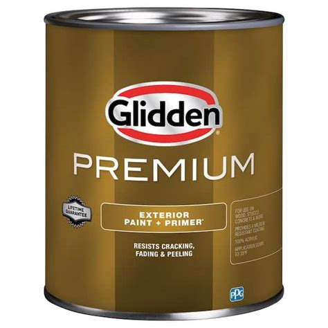 Glidden Premium Qt Satin Latex Base Exterior Paint Gl The