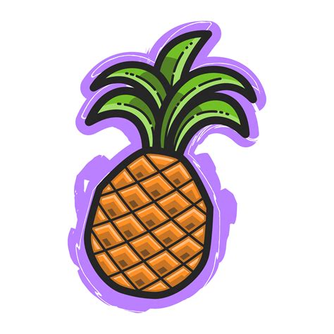 Pineapple Fruit 553202 Vector Art At Vecteezy