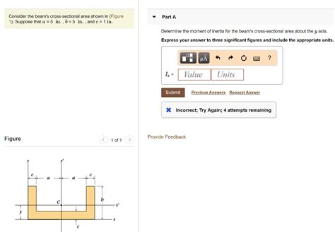 SOLVED Consider The Beam S Cross Sectional Area Shown In Figure 1