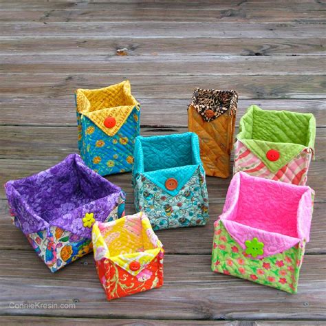 Diy Fabric Basket Sewing Patterns Impressive Storage Bin Tutorial