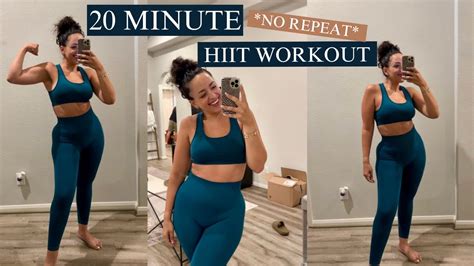 20 Minute No Repeat Hiit Full Body Workout No Equipment No Repeat Cardio At Home Youtube