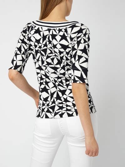 Marc Cain Shirt Mit Sternenmuster Marine Online Kaufen