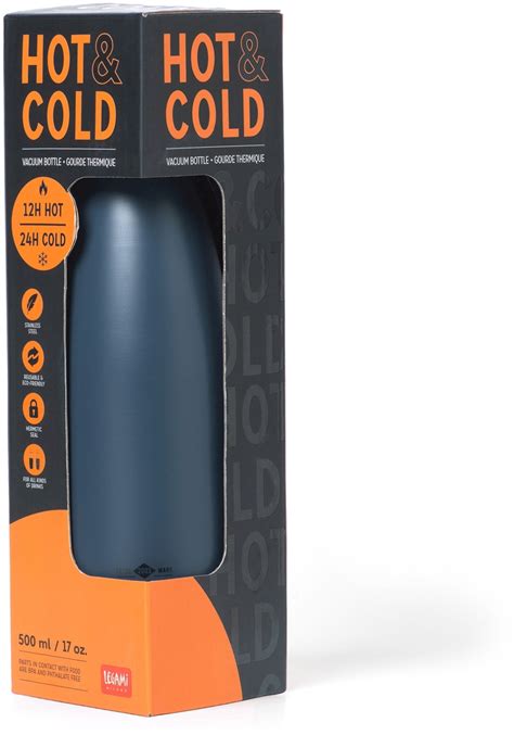 Termo láhev Legami Hot Cold Vacuum Bottle 500 ml Black Skibi Kids
