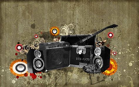 Online crop | HD wallpaper: Marshall Amp, black and white Marshall ...