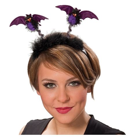 Serre T Te Chauve Souris Noir Violet Adulte Halloween