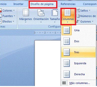 GUIA PARA CREAR COLUMNAS COLUMNAS EN WORD