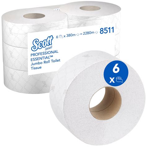 Scott® Essential™ Jumbo Toilet Roll 8511 Jumbo Roll Toilet Tissue 6