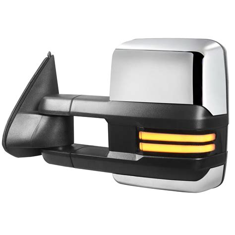 Chrome Power Heated Tow Mirrors For 1999 2002 Gmc Chevrolet 1500 2500 Mostplus