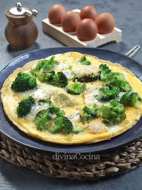 Tortilla Vaga De Brócoli Y Queso Receta De Divina Cocina