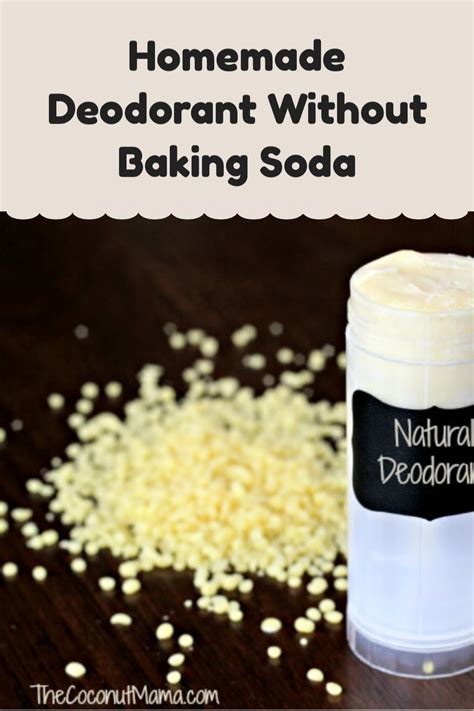 Homemade Deodorant Without Baking Soda Artofit