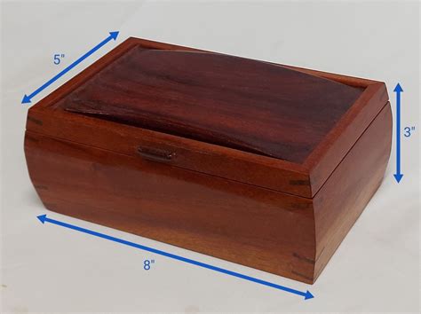 Mahogany And Padauk Keepsake Box Memory Box Jewelry Box Etsy