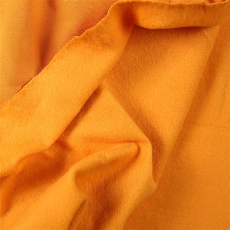 Cotton Sweatshirt Fleecy Back Amber Bloomsbury Square Dressmaking Fabric