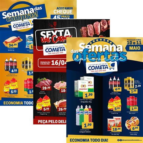 10 Artes Para Encartes De Supermercado Editáveis Com Canva