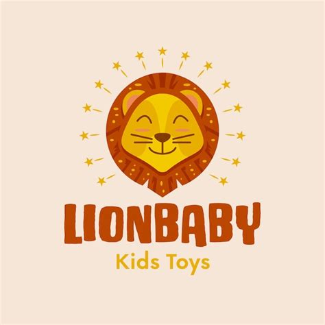 Premium Vector Cute Baby Lion Logo