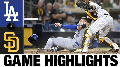 Dodgers Vs Padres Game Highlights 91022 Mlb Highlights Youtube