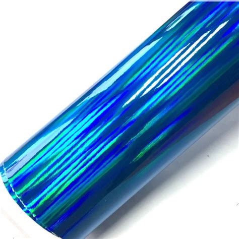 Blue Holographic Laser Car Vinyl Car Wrap Supplier Wrapmaster