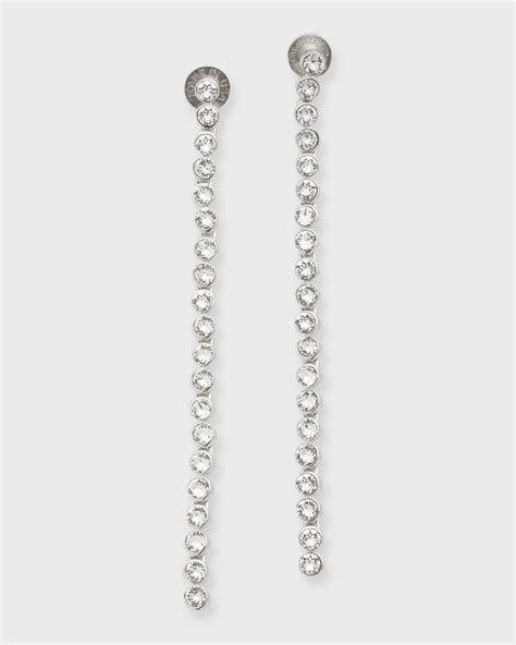 Oscar De La Renta Crystal Scramble Earrings Neiman Marcus