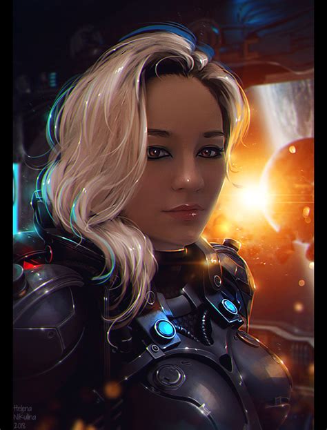 Space Girl By Nikulina Helena On Deviantart