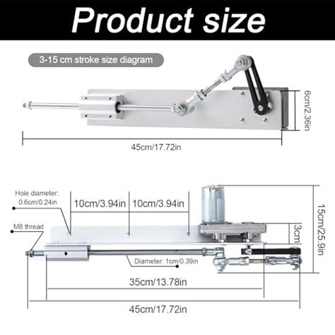 Actionneur Lin Aire Piston Alternatif Moteur Lectrique Cc V