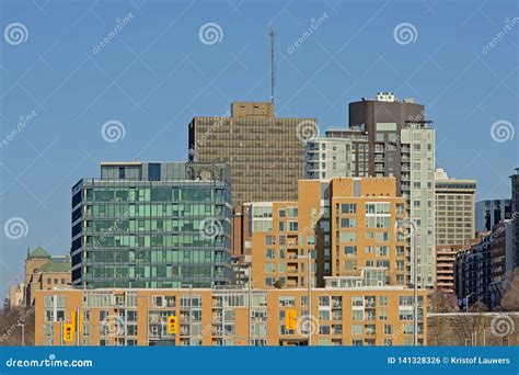 Office Skyscrapers and Apartment Towers in Ottawa, Canada Editorial ...