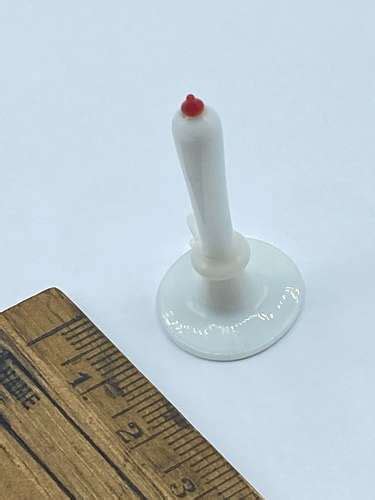 Vintage S Dolls House Hand Blown White Glass Chamber Stick