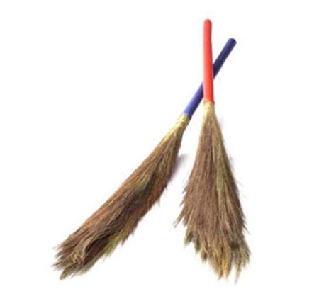 Tausif Creation Regular Phool Jharu Soft Natural Broom 2 Pc Grass