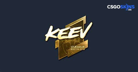 Sticker Keev Gold Boston 2018 CSGOSKINS GG