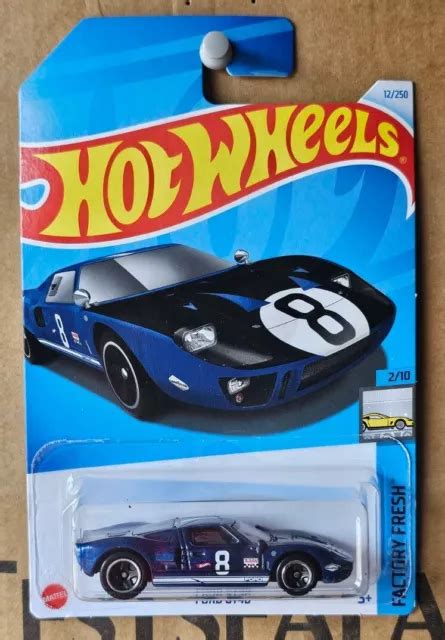 Hot Wheels Ford Gt Blue Near Mint Vhtf Card Good Eur