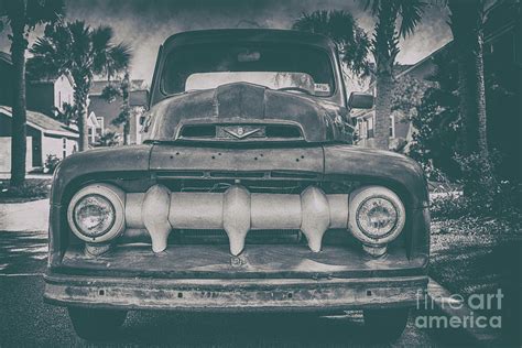 Old Vintage Ford Truck Grill Photograph by Dale Powell