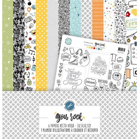 Mes P Tits Ciseaux Kit Collection You Rock Le Scrap De Marianne