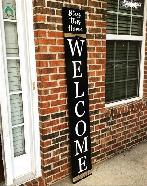 Welcome Sign Rustic Wood Welcome Sign Front Door Welcome Sign