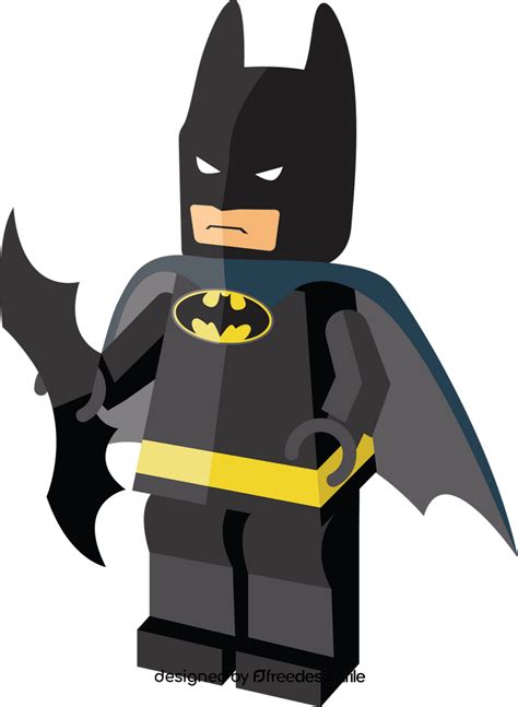 Lego Batman With Boomerang Clipart Vector Free Download