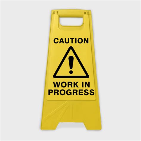 Caution Work In Progress | Buy Now | Discount Safety Signs Australia