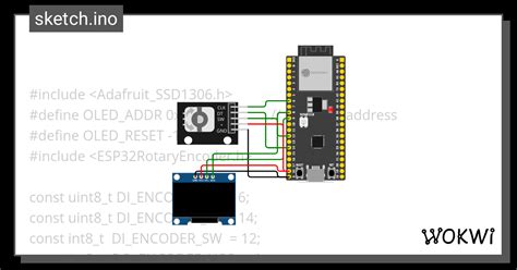 ESP32 Rotary Encoder Wokwi ESP32 STM32 Arduino Simulator