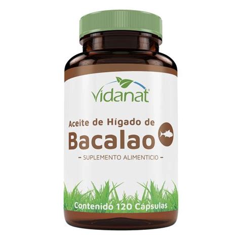 Aceite De Higado Bacalao Cap Vidanat Vitaminas Bionatura