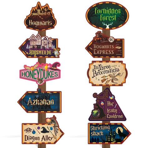 20PCS Wizard Party Directional Signs Magic Movie Sign Decors Welcome