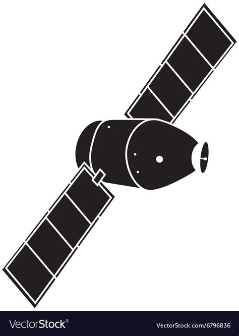 Communication Satellite Icon Royalty Free Vector Image