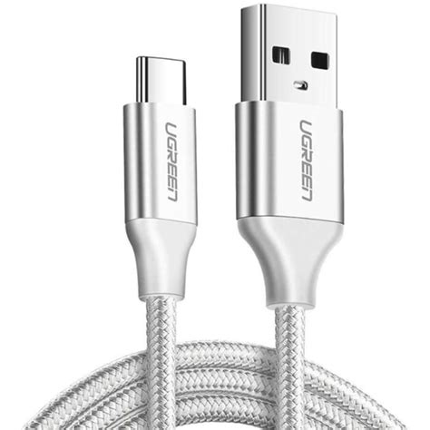 Flätad USB Type C laddnings och datakabel vit 1 meter 7cff Fyndiq