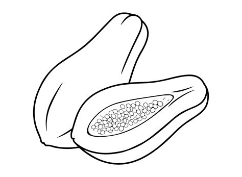 Papayas Coloring Page Free Printable Coloring Pages The Best Porn Website