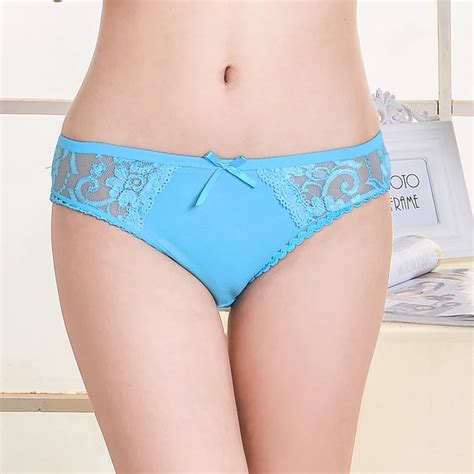 New Arrival Lace Time Cotton Bikini Pants Pretty Lace Lady Brief