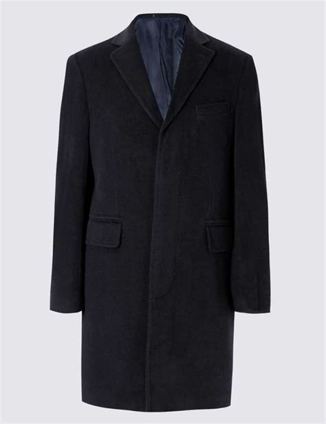 Italian Wool Overcoat With Cashmere Mands Collection Luxury Mands