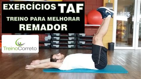 Treino Para Melhorar Remador Do Taf Teste De Aptid O F Sica Treino