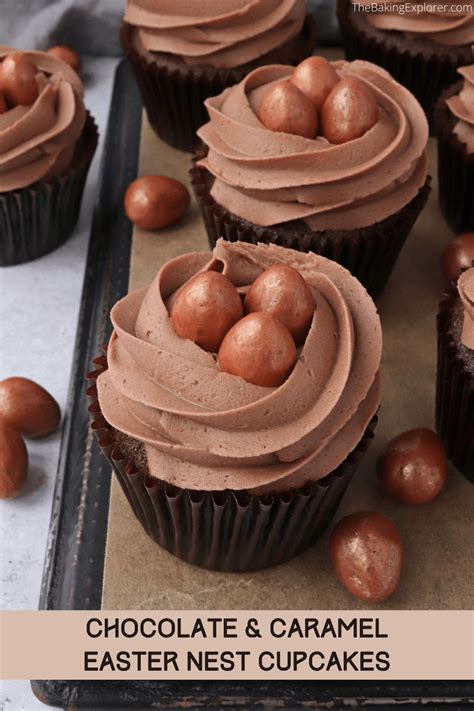 Chocolate Caramel Easter Nest Cupcakes Artofit