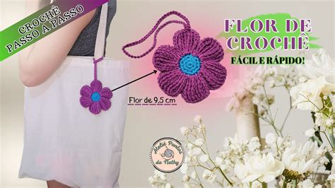 CHAVEIRO DE CROCHÊ FLOR FÁCIL E RÁPIDO AMIGURUMI CHAVEIRO FÁCIL