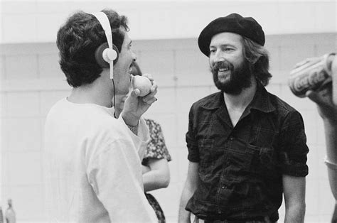 Eric Clapton Speaks With His Carlos Santana While On Tour In The United