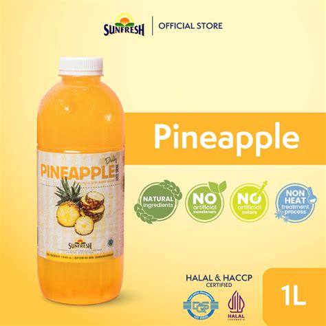 Jual Sunfresh Daily Pineapple Juice 1 Liter Mengandung Vitamin C Jus