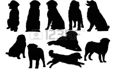 Bernese Mountain Dog silhouette illustration | Dog silhouette, Bernese ...