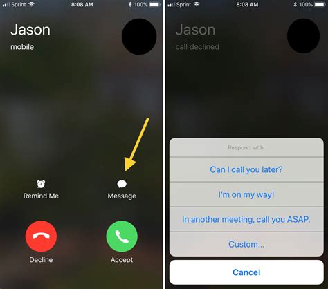 How To Set Up And Use Respond With Text Messages On Iphone